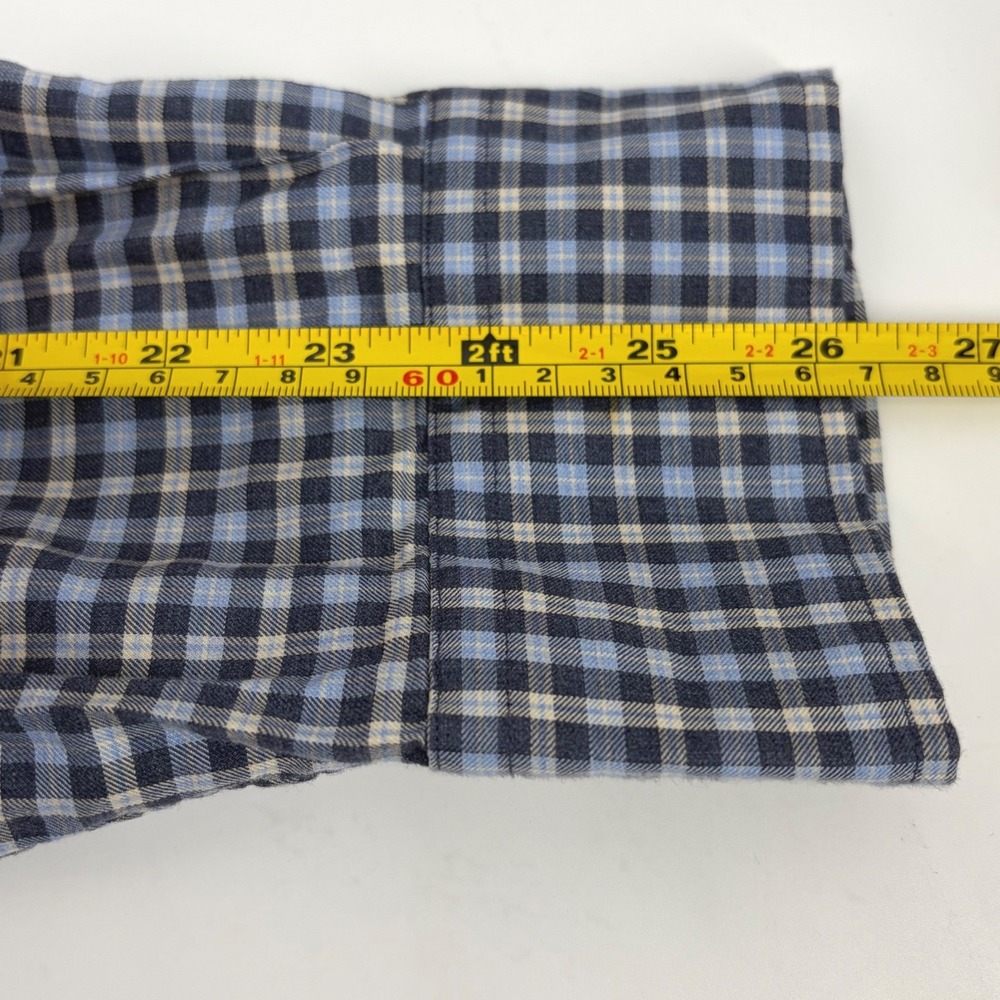 Polo Ralph Lauren Mens XXL Slim Fit Gingham Button Down Shirt Blue Check Cotton - Picture 10 of 10